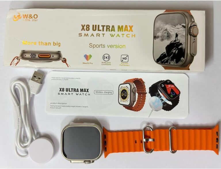 ساعة سمارت X8 Ultra Max بلوتوث NFC أسود