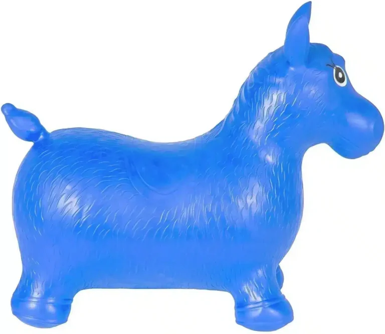 حصان نطاط للأطفال لعبة للقفز مطاط قابلة للنفخ 7 حصان نطاط للأطفال لون ازرق