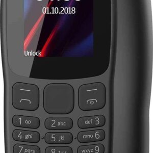 موبايل نوكيا 106 زراير بـشريحتين اسود NOKIA