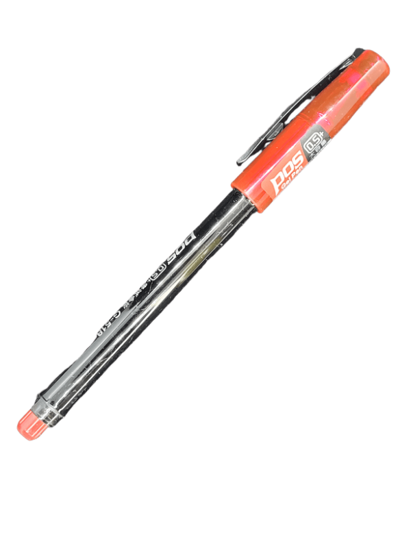 قلم جيل بوس G-518 يومى pos علبة 12 قطعة لون احمر