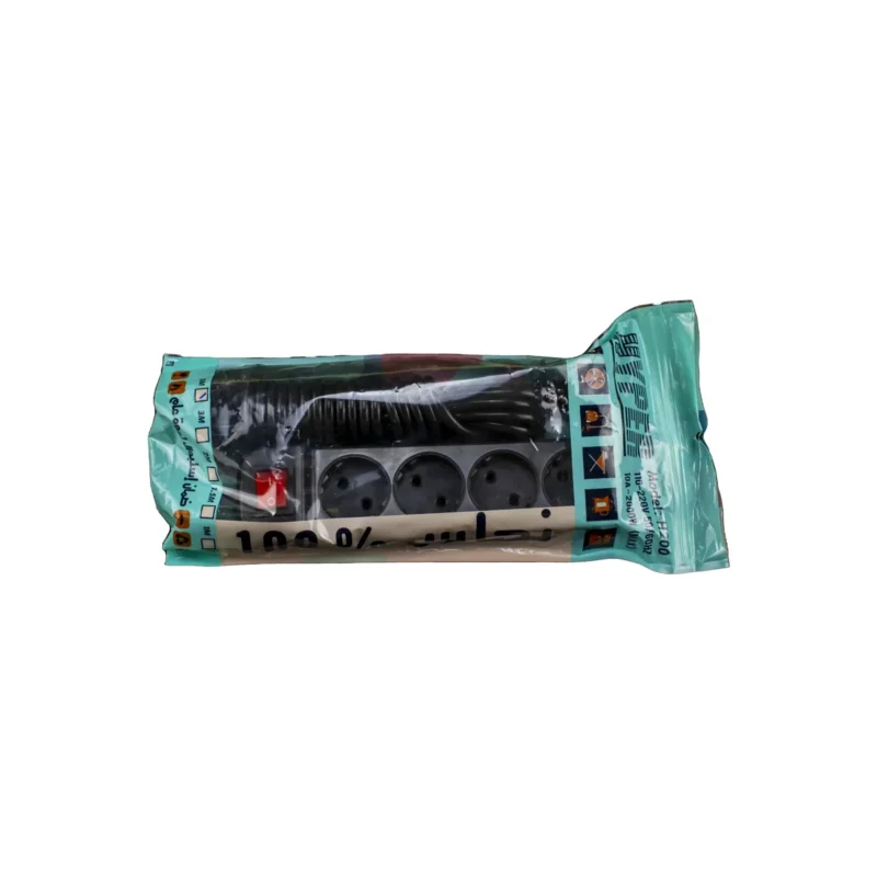 مشترك كهربائي hyper H200 تركى 4 عين بمفتاح - (1.5 متر)