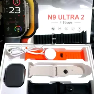 ساعة N9 Ultra 2 الذكية شاشة كاملة مع 4 استراب