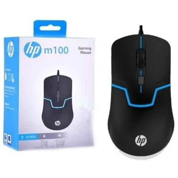HP M100 2400DPI,Optical Sensor,4 Buttons, Wired Gaming Mouse