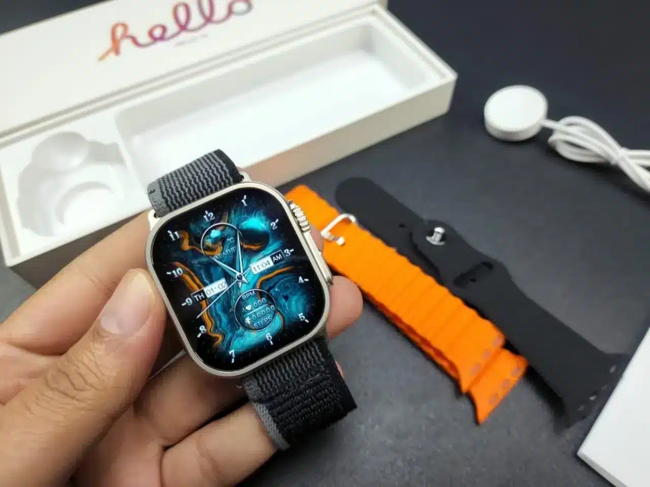 ساعة hello 10 smart watch مواصفات شاشة بدون حواف