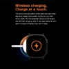 ساعة t800 ultra smart watch لون اسود تدعم شحن لاسلكى