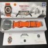 ساعة t800 ultra smart watch لون اسود تدعم شحن لاسلكى