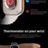ساعة t800 ultra smart watch لون اسود تدعم شحن لاسلكى