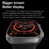 ساعة t800 ultra smart watch لون اسود تدعم شحن لاسلكى