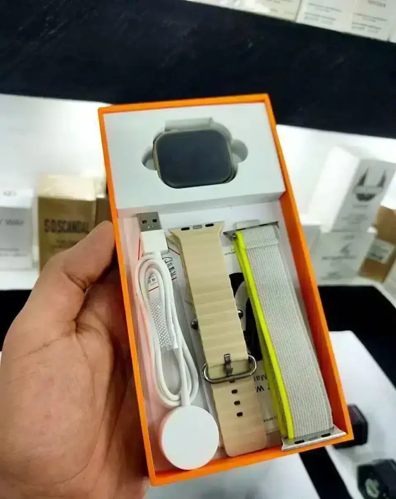 ساعة x9pro أصلية تدعم nfc ، شاشة أموليد ، شحن لاسلكى