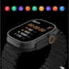 ساعة t800 ultra smart watch لون اسود تدعم شحن لاسلكى