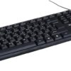 لوحة مفاتيح فيستا موديل KB-47021 لون اسود انجليزى وعربى