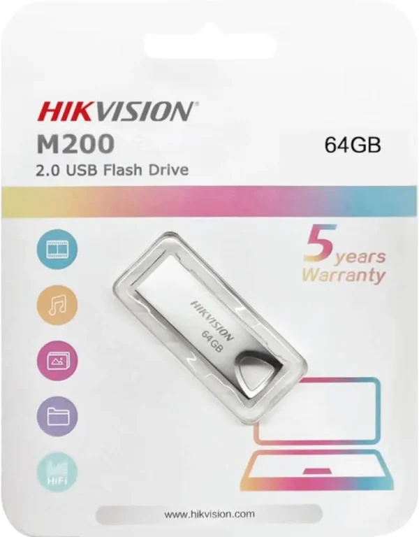 فلاشة هيك فيجن 64 جيجا بايت معدن ‎Hikvision M200-64G