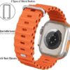 ساعة t800 ultra smart watch لون اسود تدعم شحن لاسلكى