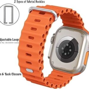 ساعة t800 ultra smart watch لون اسود تدعم شحن لاسلكى
