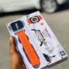 ساعة t800 ultra smart watch لون اسود تدعم شحن لاسلكى