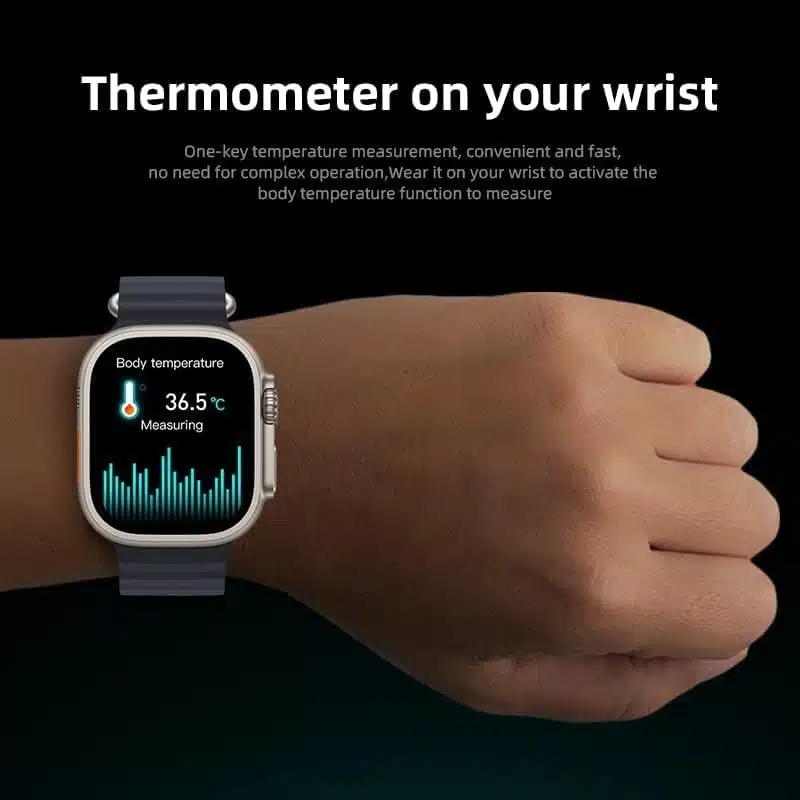 ⁦ساعة hw8 ultra max series 8 الترا ماكس مقاس 49 ملم بلوتوث لإجراء المكالمات⁩ - الصورة ⁦7⁩