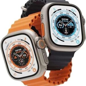 ساعة t800 ultra smart watch لون اسود تدعم شحن لاسلكى