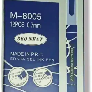 قلم جاف باستيكة بيمسح الحبر M-8005 الأزرق