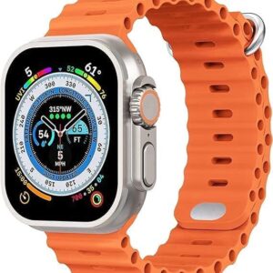 ساعة t800 ultra smart watch لون اسود تدعم شحن لاسلكى