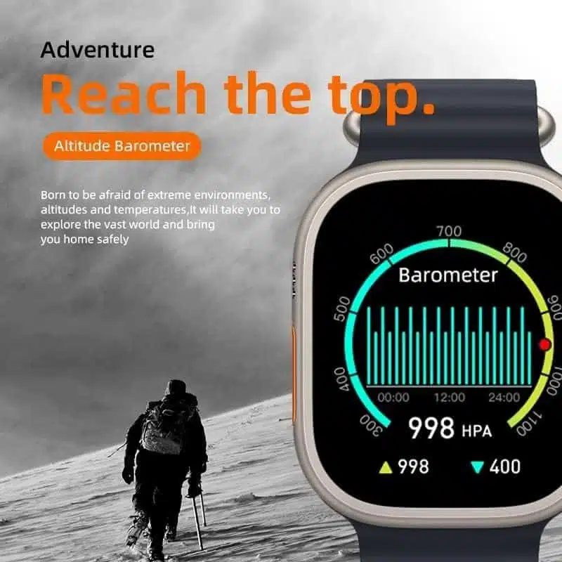 ⁦ساعة hw8 ultra max series 8 الترا ماكس مقاس 49 ملم بلوتوث لإجراء المكالمات⁩ - الصورة ⁦5⁩