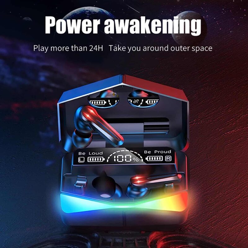 سماعات اذن بلوتوث M28 لاسلكية مع شاشة باضاءة LED وعزل ضوضاء