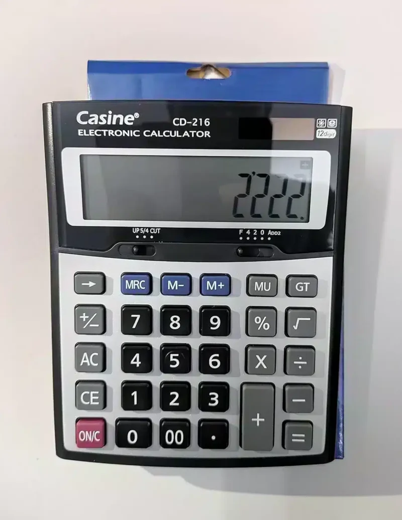 آلة حاسبة مكتبية من كازين CD-216 تدعم الطاقة الشمسية