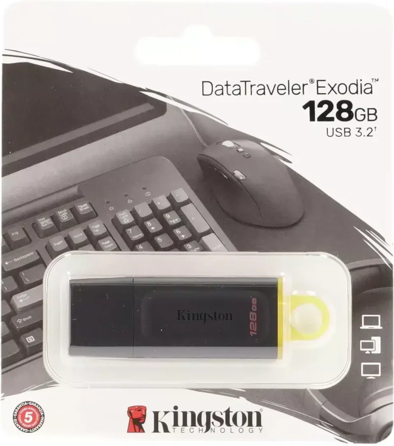 فلاشة 128 جيجا كينج ستون DataTraveler Exodia USB 3.2 Flash