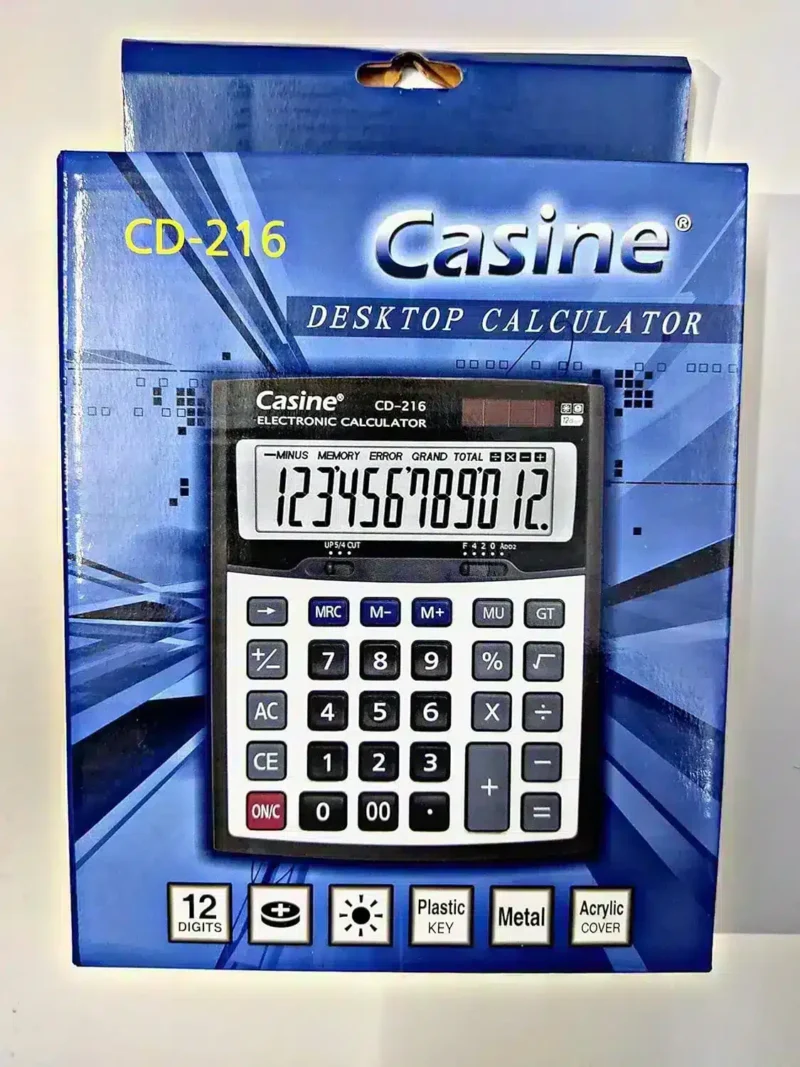 آلة حاسبة مكتبية من كازين CD-216 تدعم الطاقة الشمسية