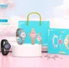 مواصفات ومميزات ساعة سمارت Telzeal LOLA-3 MINI مع 2 إستراب لون وردى