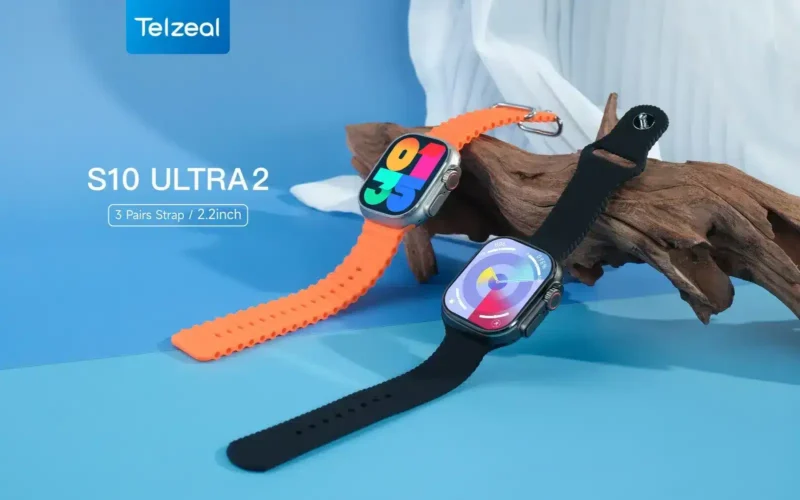 ساعة الترا Telzeal S10 Ultra 2 مع 3 استراب ذاكرة 2 جيجا