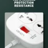 مشترك كهرباء SC4407 سلك 2 متر 4 منافذ 4 USB من لدنيو