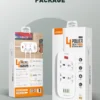 مشترك كهرباء SC4407 سلك 2 متر 4 منافذ 4 USB من لدنيو