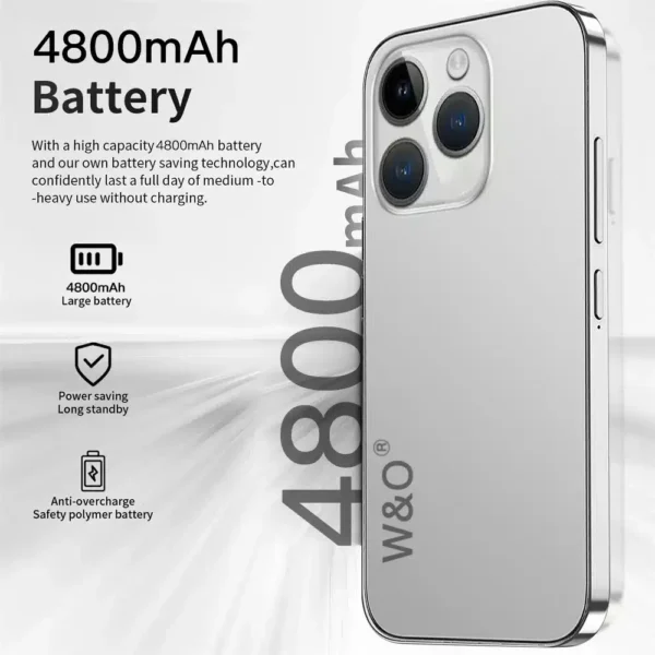 موبايل w&o x200 مواصفات مساحة داخلية 64GB رام 4 جيجا