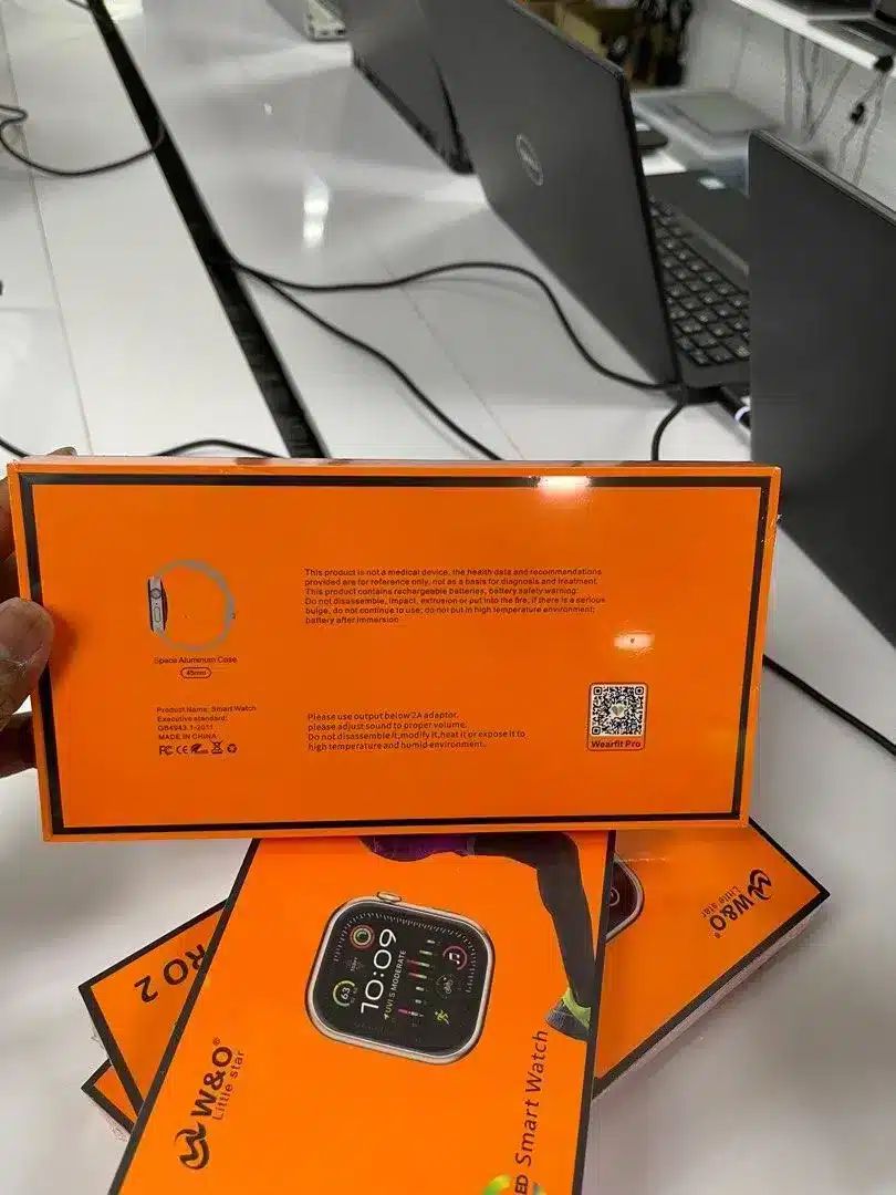 ساعة x9 pro 2 تدعم الذكاء الاصطناعي لون اورانج