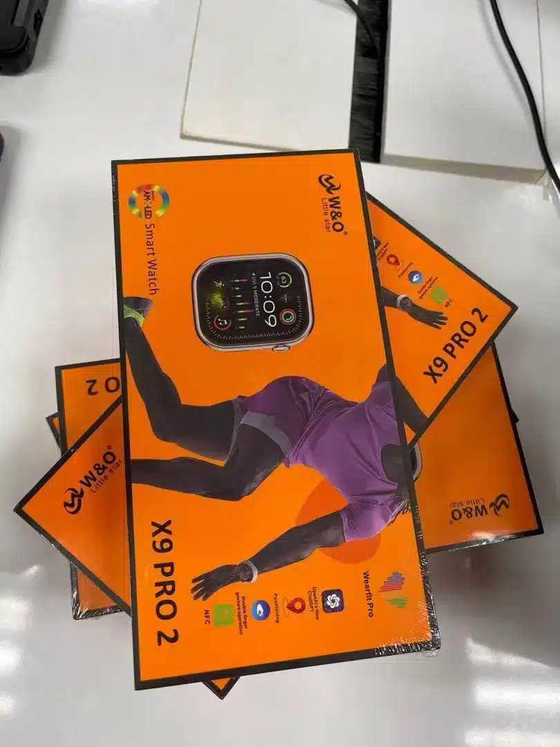 ساعة x9 pro 2 تدعم الذكاء الاصطناعي لون اورانج