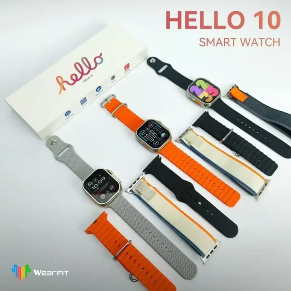 ساعة hello 10 smart watch مواصفات شاشة بدون حواف