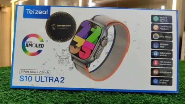 ساعة الترا Telzeal S10 Ultra 2 مع 3 استراب ذاكرة 2 جيجا