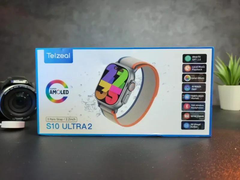 ساعة الترا Telzeal S10 Ultra 2 مع 3 استراب ذاكرة 2 جيجا