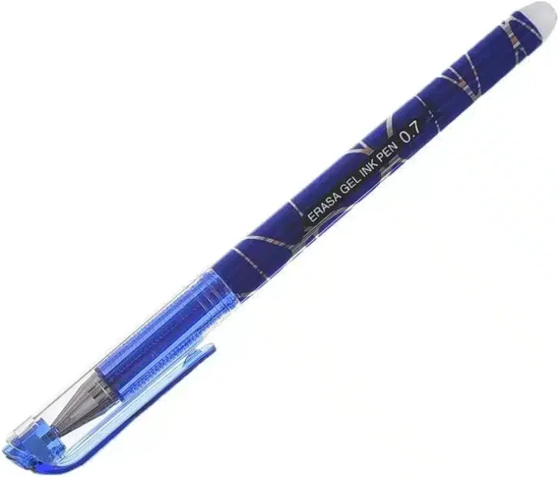 قلم جاف باستيكة قابل للمسح حبر جل لون أزرق M-8005 من بيا