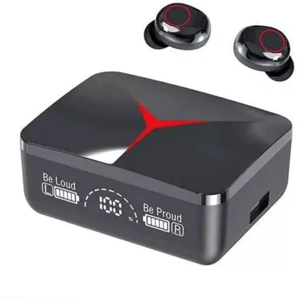 ايربودز سماعة m90 pro earbuds بلوتوث مزوده بباور بنك