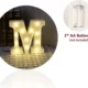 حرف m مضيء بينور LED للحفلات وتزيين ديكور المنزل