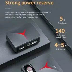 ايربودز سماعة m90 pro earbuds بلوتوث مزوده بباور بنك