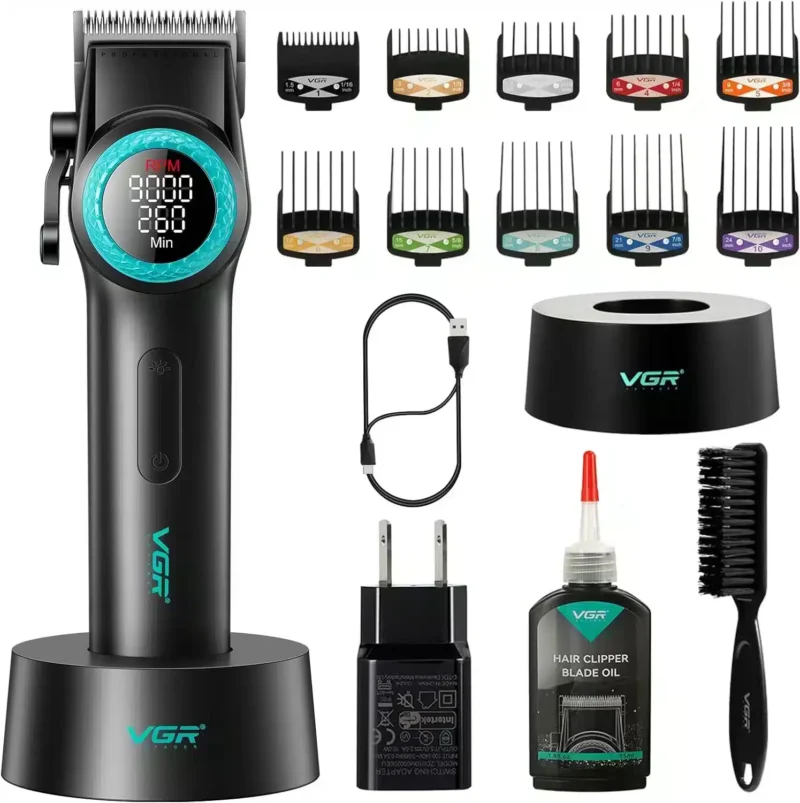ماكينة حلاقة VGR V-001 شحن بشاشة LED من فى جى ار