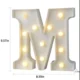 حرف m مضيء بينور LED للحفلات وتزيين ديكور المنزل