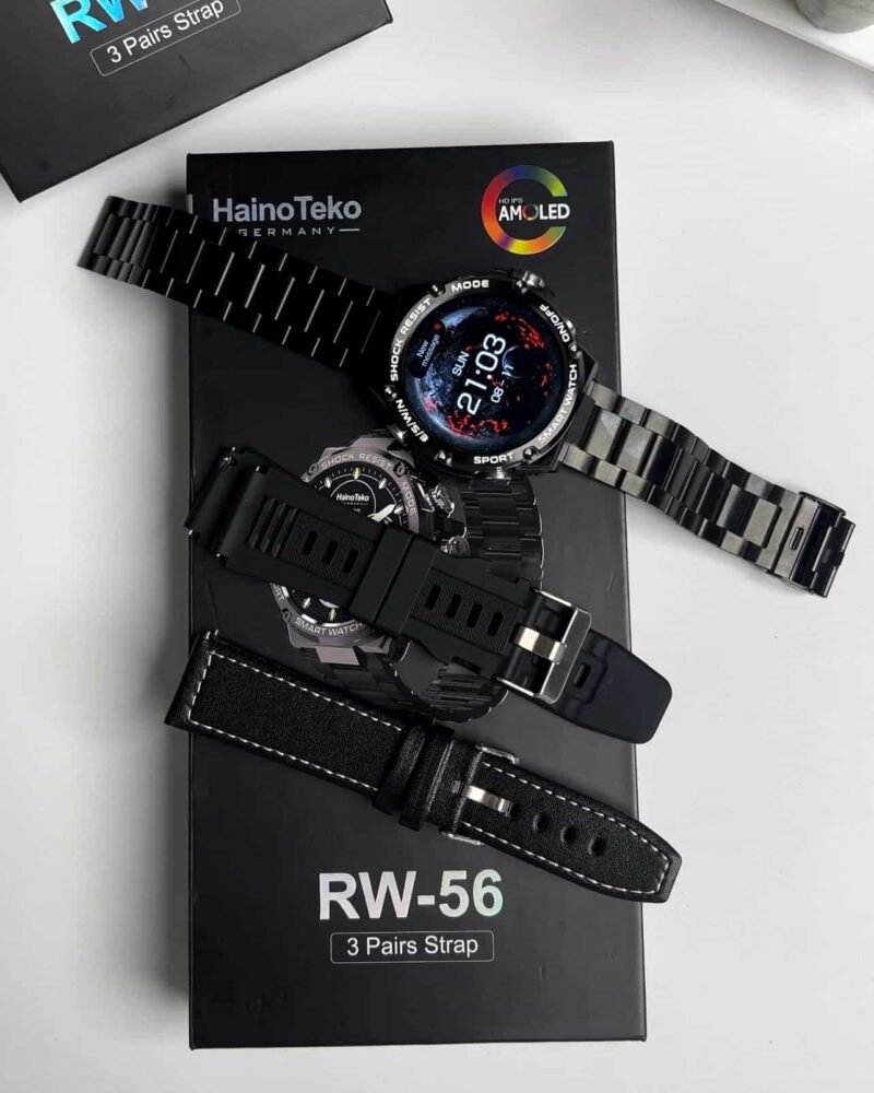 ساعة haino teko rw 56 تدعم اللغة العربية لون اسود