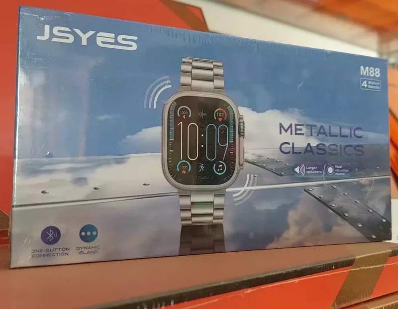 ساعة سمارت JSYES M88 مع 4 إستراب تدعم اللغة العربية