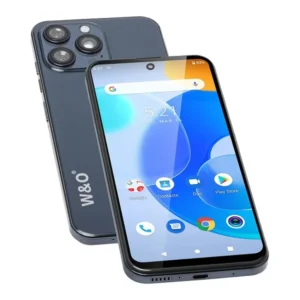 موبايل w&o x200 لون اسود مواصفات 64GB/4GB من دبليو اند او