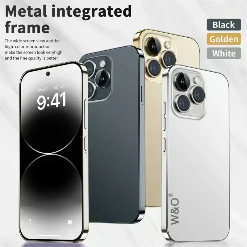 هاتف w&o x200 شبيه الايفون لون رمادى 64GB رام 4 جيجا