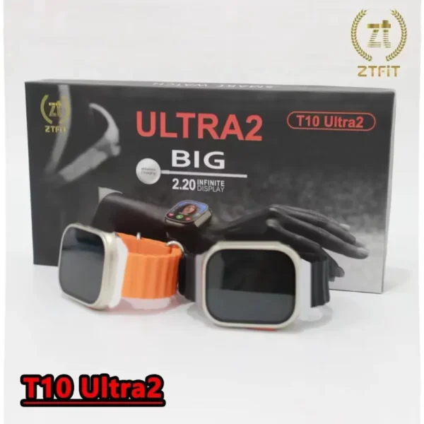 ساعة الترا شاشة كبيرة الحجم t10 ultra 2 مقاس 2.20 بوصة