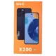 موبايل w&o x200 لون اسود مواصفات 64GB/4GB من دبليو اند او